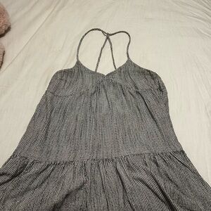 Aerie Strapless Gray Dress